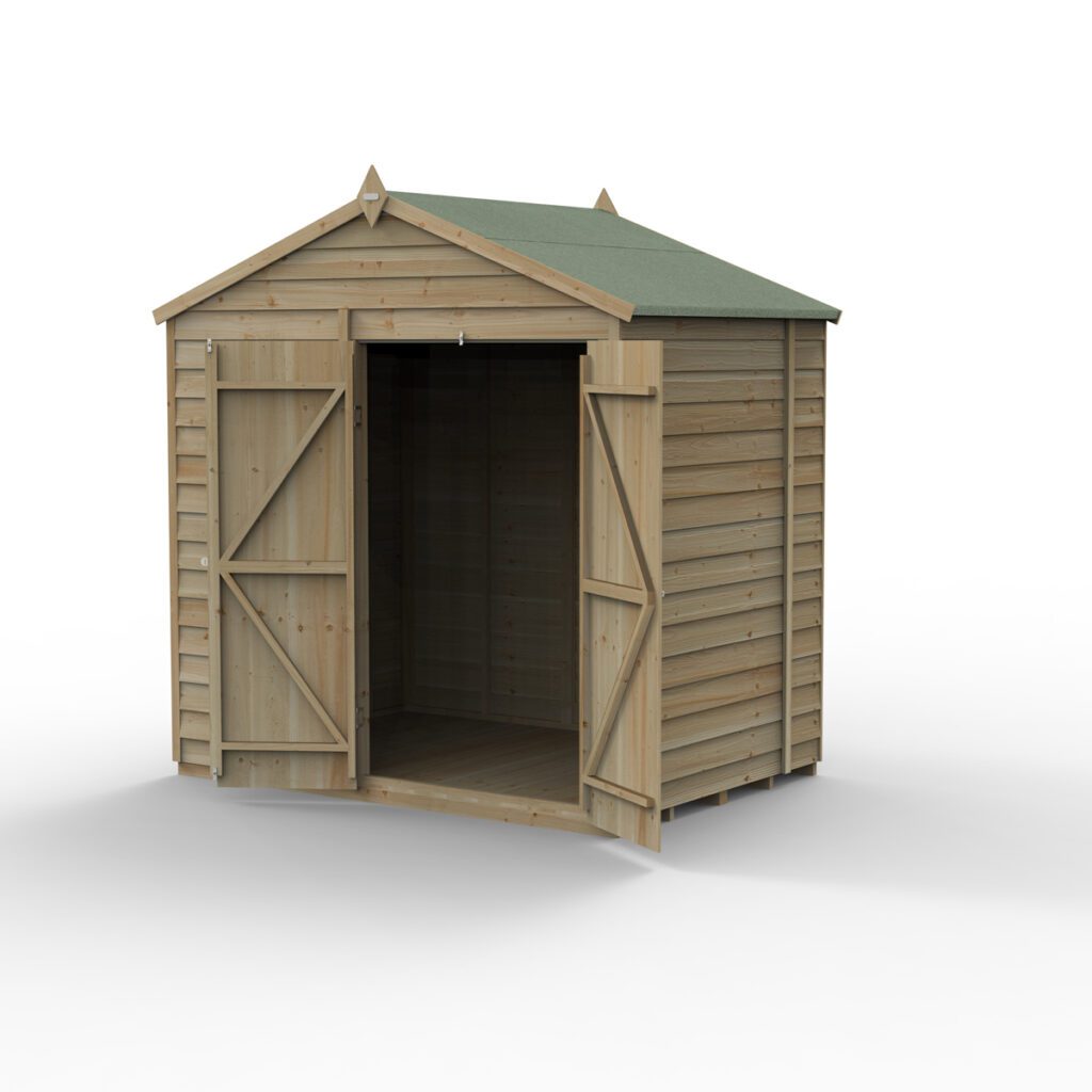 4LIFE Apex Shed 7×5 – Double Door – No Window (Installation) 5013053199978 2